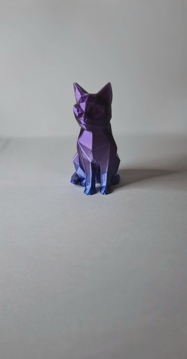 Figura de um gato feito na impressora 3d