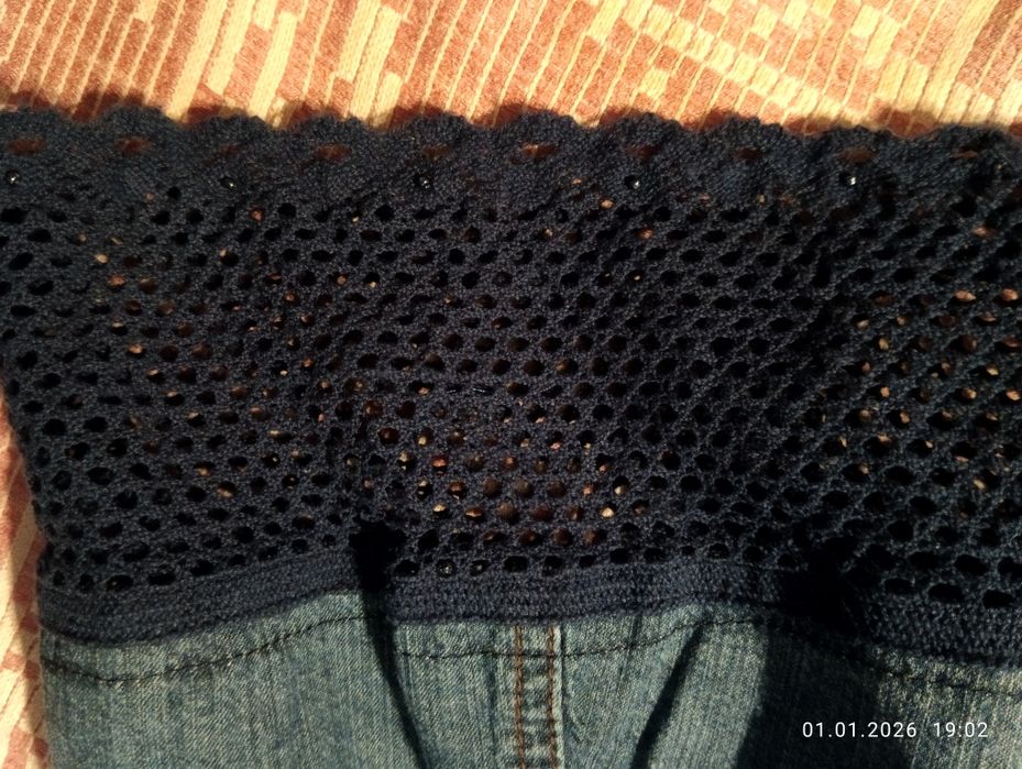 Джинсова спідниця  довга