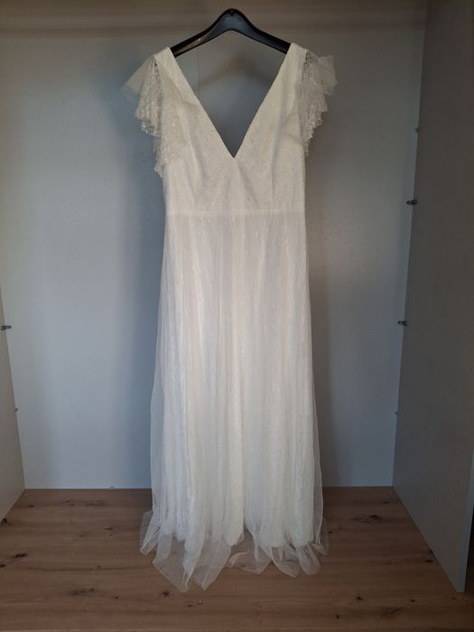 Suknia ślubna sukienka biała Shein nowa 0XL/44