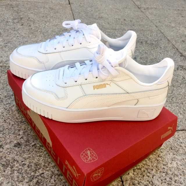 PUMA branco em couro nº39