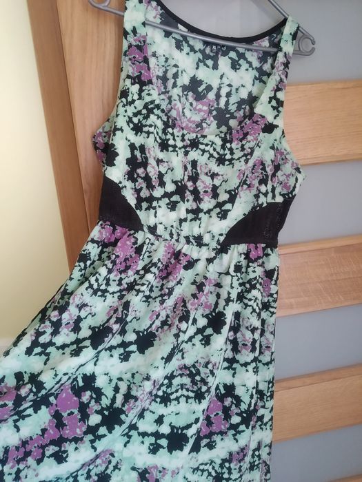 Sukienka lato neonowa siateczka 42