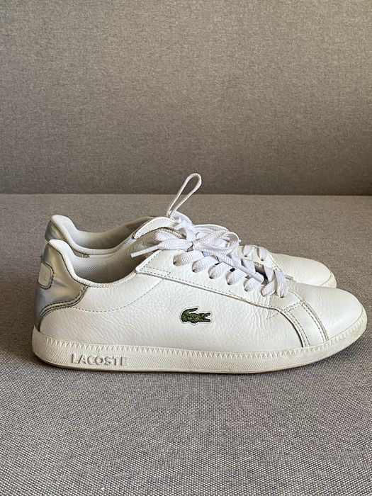 Кеди Lacoste шкіряні