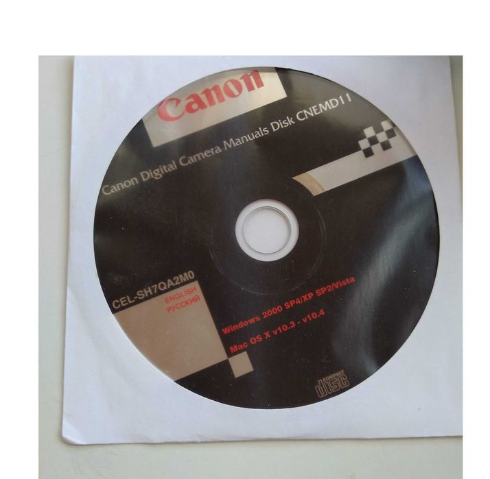 Диск с руководством пользователя Canon камеры Manuals CNEMD11