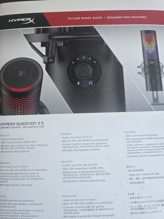 Microfone Hyperx Quadcast 2S447381261066577921