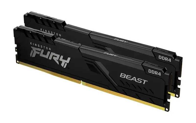 Оперативна пам'ять 32GB (2*16GB) Kingston Fury Beast DDR4 3600 MHz