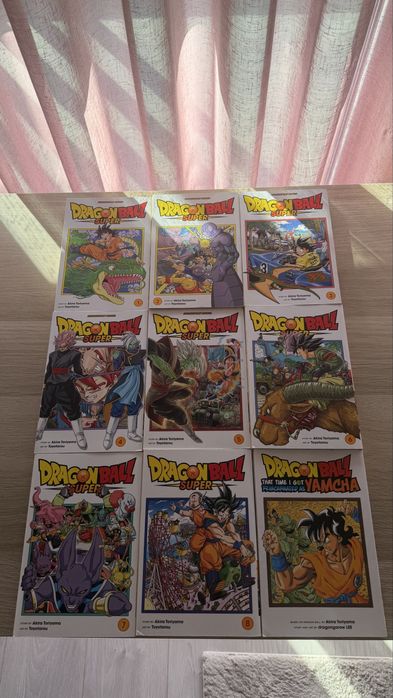 Coleção Dragon Ball Super Manga Vol. 1-8 + Yamcha (ENGLISH)
