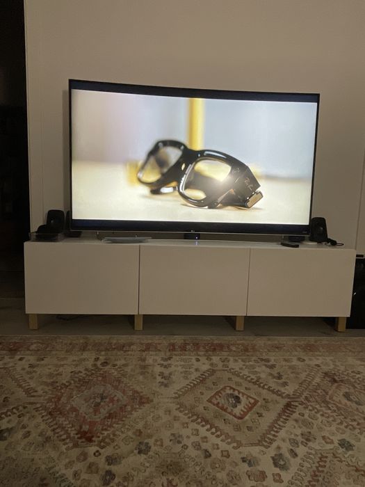 Vendo Movel Besta IKEA Lacado Branco 3 modulos