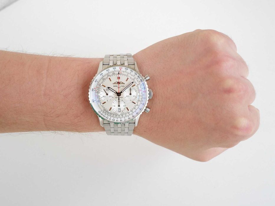 Breitling Navitimer 1 B01 Chronograph Steel 41mm Silver Dial