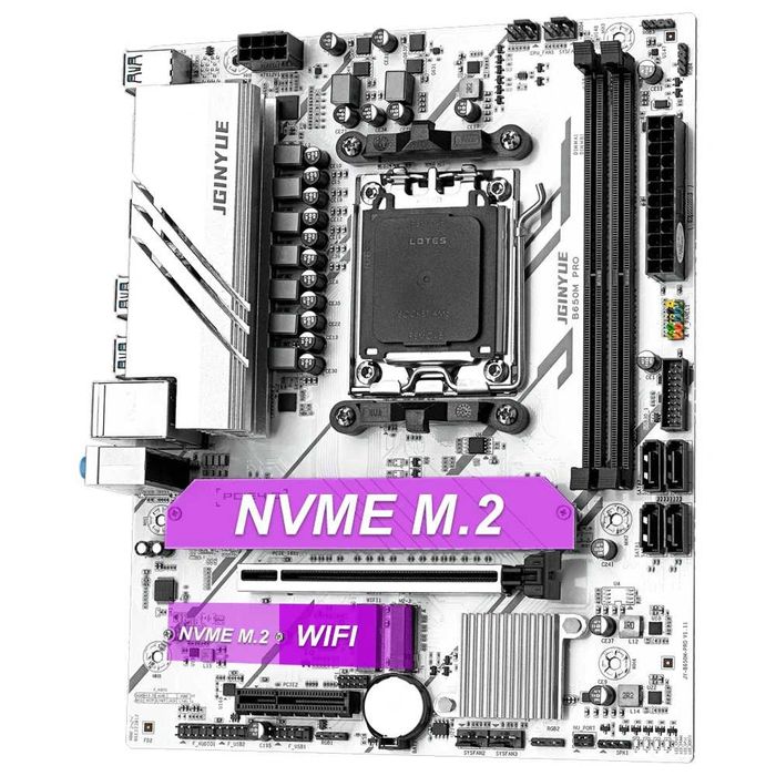 Материнська плата JGINYUE B650M PRO | AM5 | DDR5 | Ігровий комп'ютер