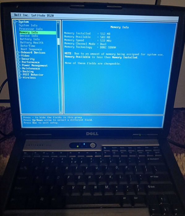 Laptop Dell Latitude D520 na części