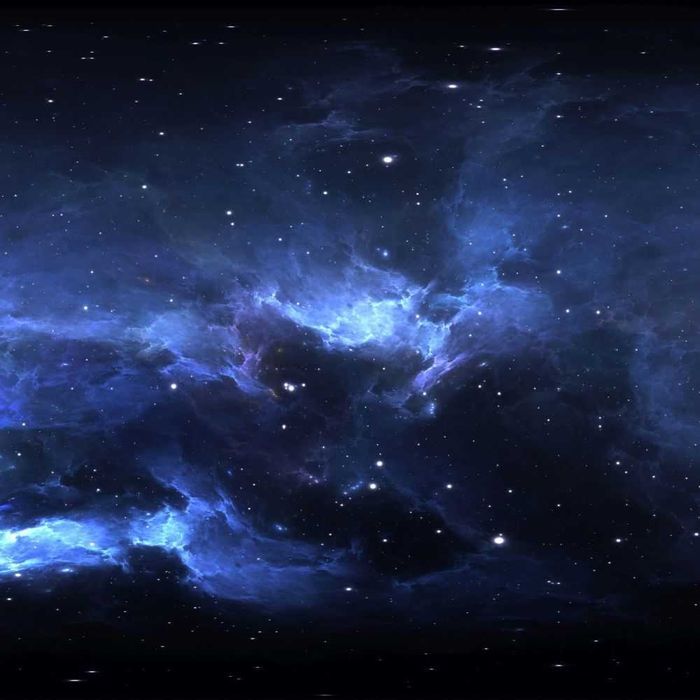 OBRAZ LED Granatowa Galaktyka ramka czarna ELEGANCE SLIM 40x60