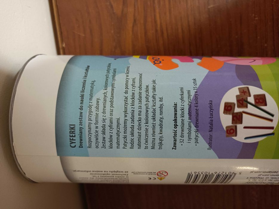 Cyferki W tubie, Beniamin gra dla dzieci nauka matematyki liczenia