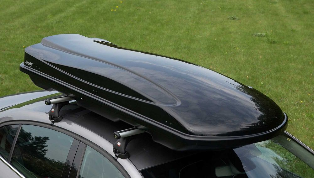 Box dachowy Bagażnik Kufer Boks bagażowy AMOS Travel Pack 440 Czarny