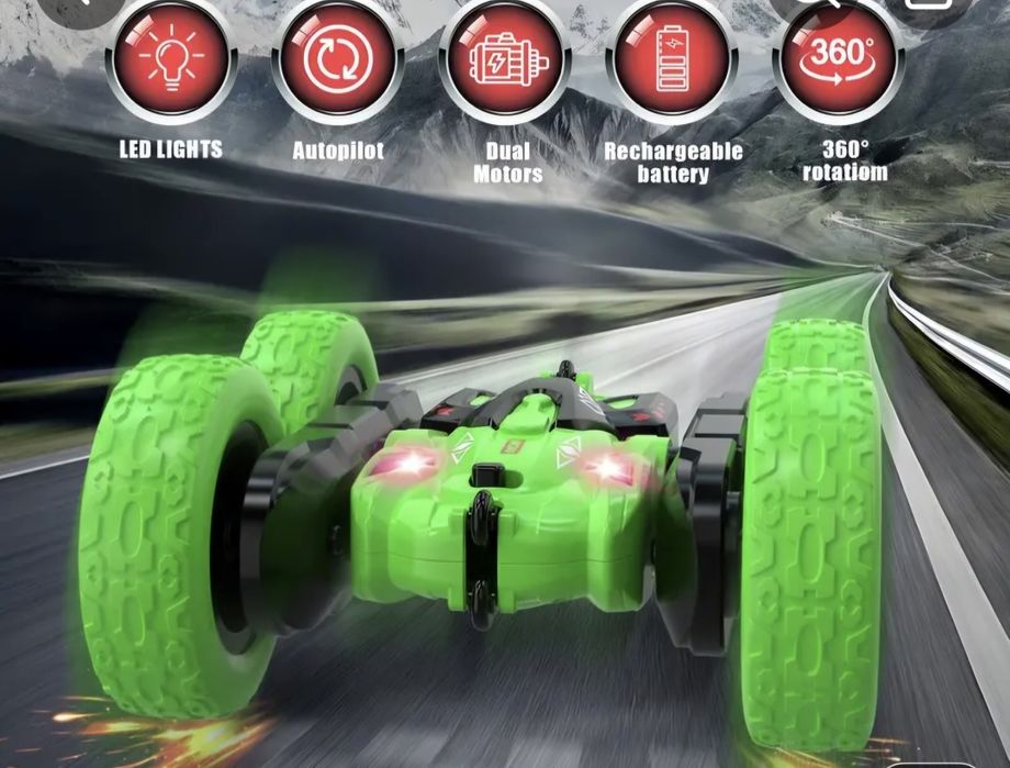 Машинка- перевертиш на пульті