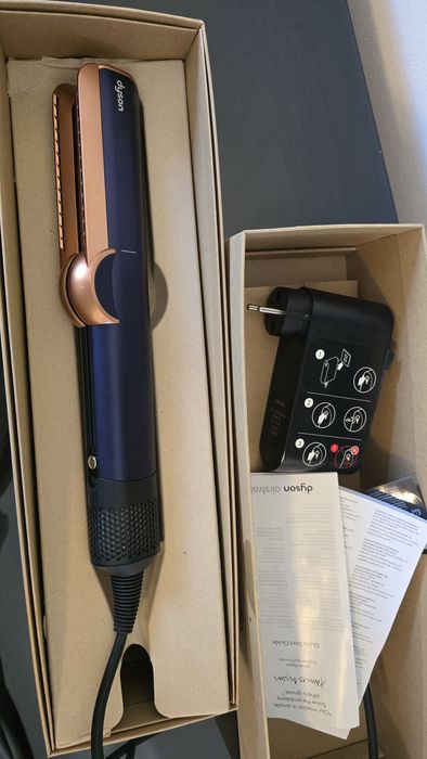 Alisador secador de cabelo Dyson Airstrait (Azul da Prússia/Cobre)