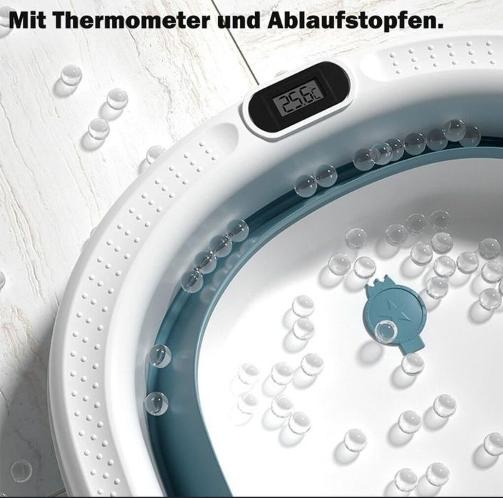 Складна дитяча ванна Einesin з термометром.