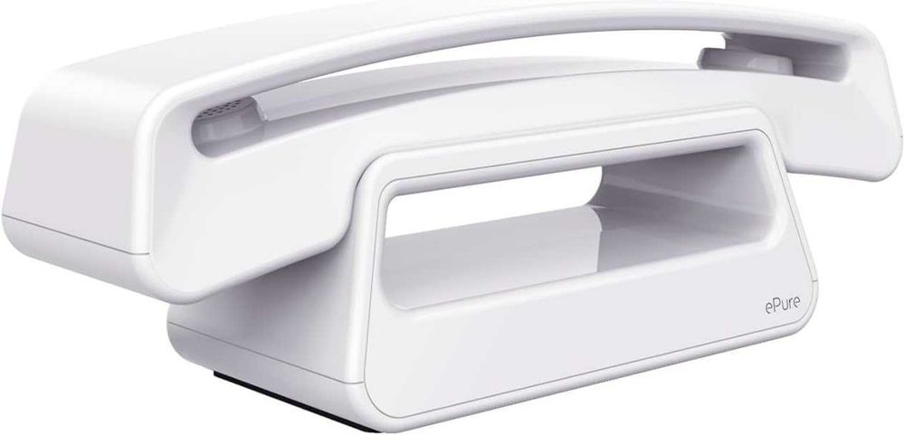 ALCATEL ePure Iconic Telefon Bezprzewodowy DECT BLokada Połączeń Biały