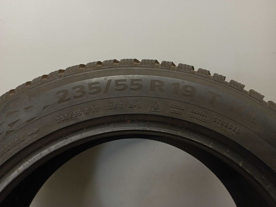 2x235/55R19 Continental IceContat 3, 105T XL, 2022 rok, bieżnik 7,4mm