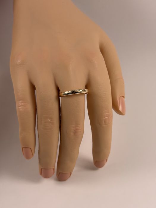 Złota obrączka rozmiar 22