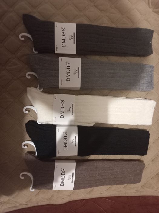 Теплі підколінники/гольфы шерсть кашемір в 2-х кольорових гамах, єдини