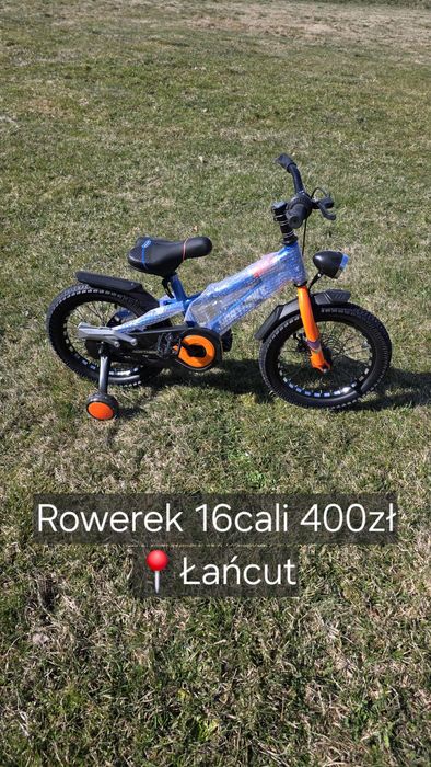 Rowerek 16cali 3-7lat NOWY