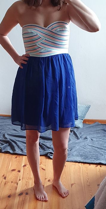 Sukienka 40 38 Amisu gumka tiul