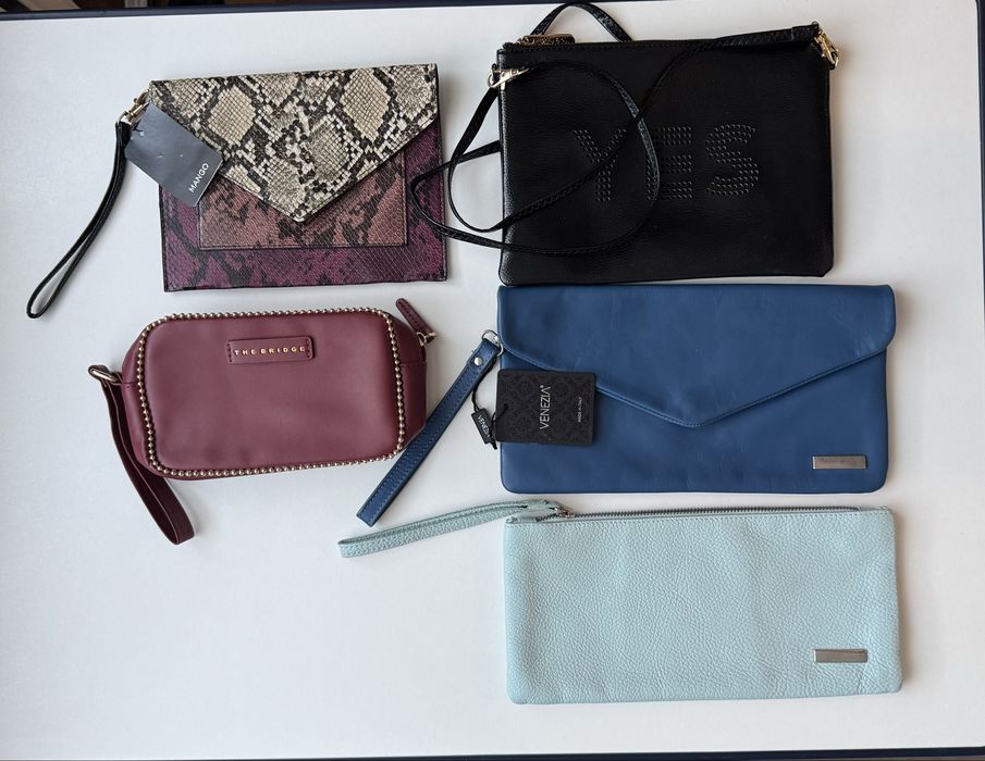 Kopertówka Mango nowa torebka cętki print zwierzęcy