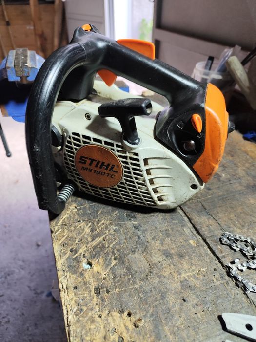 Stihl ms 150 motosserra poda avariada.