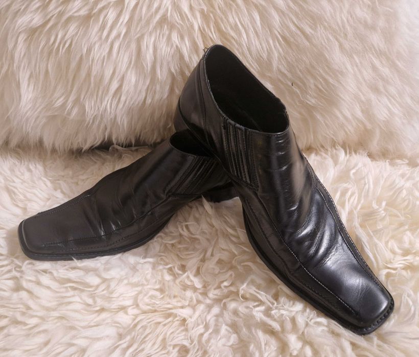 Skórzane półbuty męskie, rozm 44