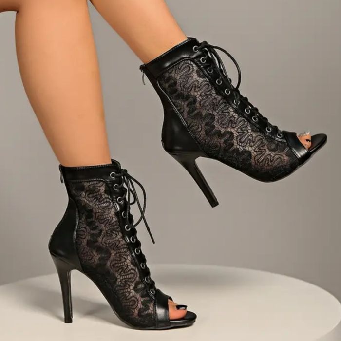 Туфлі сітка для high heels "Maison Éclat" ,хай хілс ,подвійна сітка