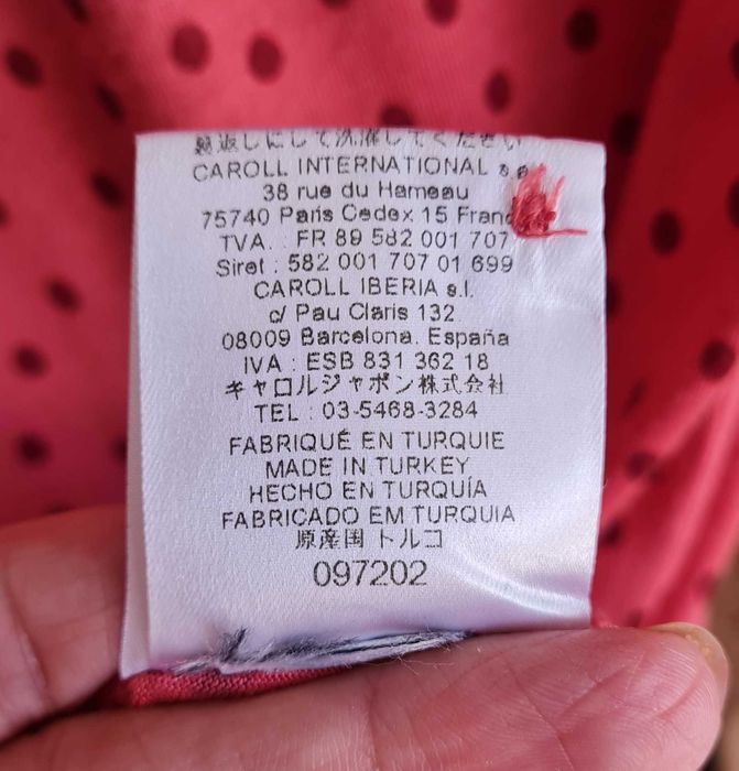 Elegante blusa rosa da Caroll