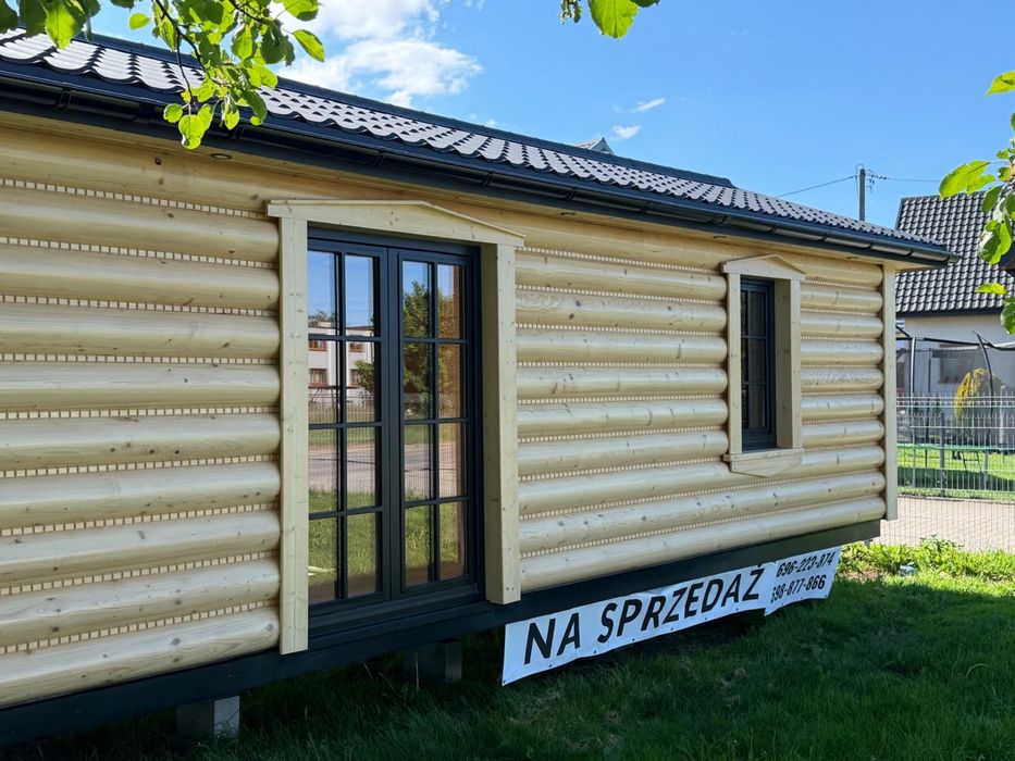 Całoroczny domek mobilny z bala