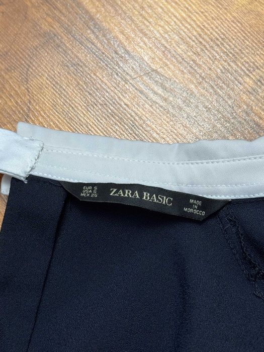 Kombinezon kontrastowy elegancki oversize kombinezonik Zara S 36