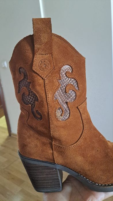 Botas texanas tam 38 novas Pele