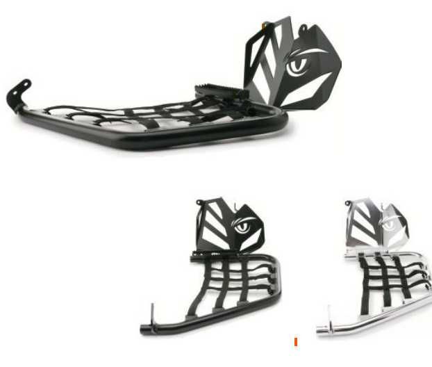Nerf bars KTM XC 450 525 Quad Polaris Outlaw 500 525 Drenaline preto