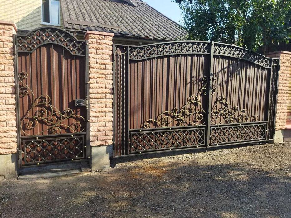 Сучасні ковані ворота. Металеві Вироби на Замовлення. ТЕЛЕФОНУЙТЕ!