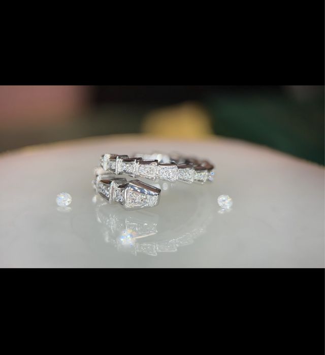 Кольцо с бриллиантами 0.70ct в стиле булгари BVLGARI serpenti
