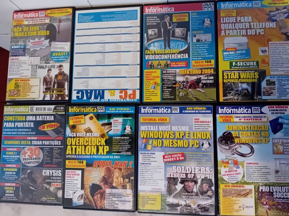 Conjunto de 17 DVDs Informática64740868657155121