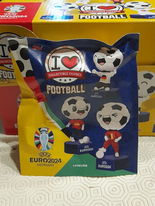 Bonecos EURO 2024 UEFA Futebol cabeçudos da bola Topps Portugal figura