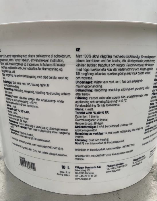 Краска акриловая Flugger flutex pro7