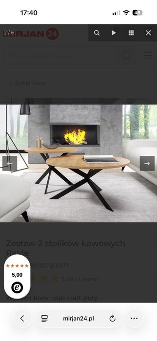 Stolik kawowy - zestaw dwóch stolików