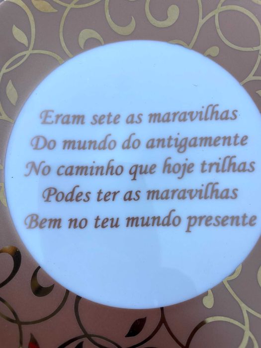 Peça de Coleção Porcelana SPAL - Babilónia Edição Limitada Ouro 24k