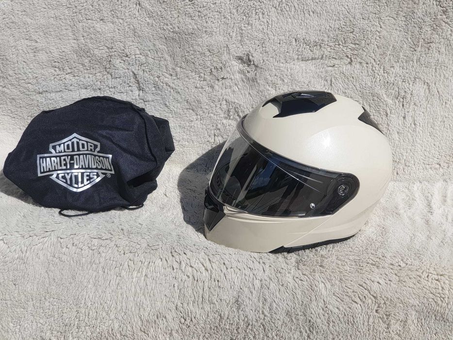 Harley Davidson HD 31 rozm L  szczękowy kask motocyklowy z blendą.