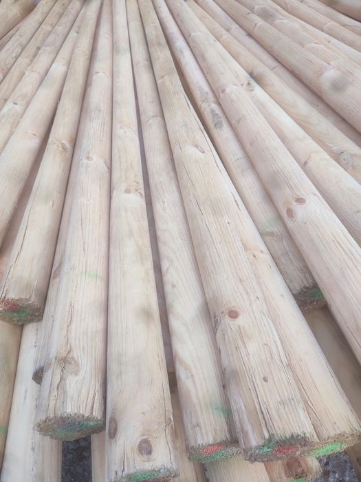 Słupek toczony fi8, kołek drewniany, wałek toczony