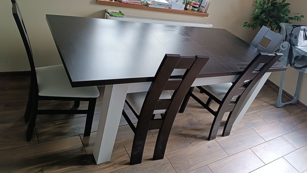 Stół do kuchni jadalni salonu z krzesłami 8 osobowy krzesła zestaw