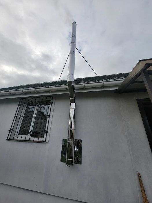 Монтаж Димохода Каміна.Установка і Гільзовка Димоходов Київ і обл.