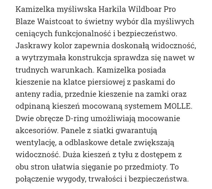 Hakila kamizelka wilboard Pro Blaze