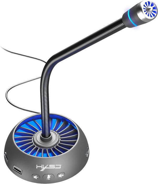 Mikrofon USB do PC z  Pojemnościowy Wyciszenie dla Graczy Streamerów