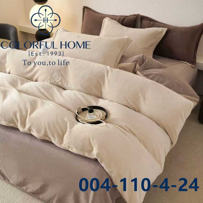 Постільна білизна ВЕЛЮРОВА "Комбінована" ЄВРО