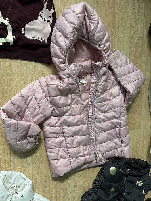 Куртка H&M, лот одягу, шапочки, штани, речі на дівчинку 92/98 на 2-3 р